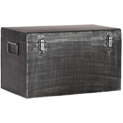 LABEL51 Contenitore Vintage 40x20x25 cm M Nero Anticato