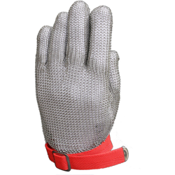 Happyshopping - Guanto protettivo in maglia di acciaio inossidabile 304L di alta qualita resistente al taglio del coltello per la sicurezza sul características
