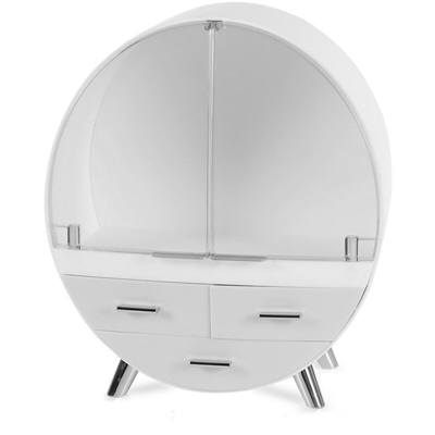 Organizzatore di trucco di grande capacita Espositore per cosmetici Elegante organizzatore di immagazzinaggio da tavolo Armadio Rack per rossetti