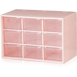 Happyshopping - Piazze plastica caso polvere immagazzinaggio del cassetto (rosa pallido) precio