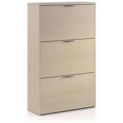 Armadio Scarpiera A Ribalta Rovere Armadietto Mobile Bagno / casa / garage 18 Paia Scarpe 3 Ante 3 Ripiani 60 X 22 X 113 - Zapateros características