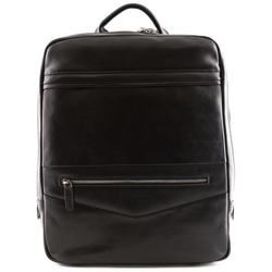 Zaino Per Uomo In Vera Pelle Con Tasca Laptop Colore Nero - Pelletteria Toscana Made In Italy - Zaino en oferta