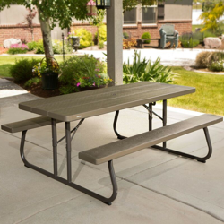 Tavolo con panche picnic lifetime hdpe 183x145x74h - Losa en oferta