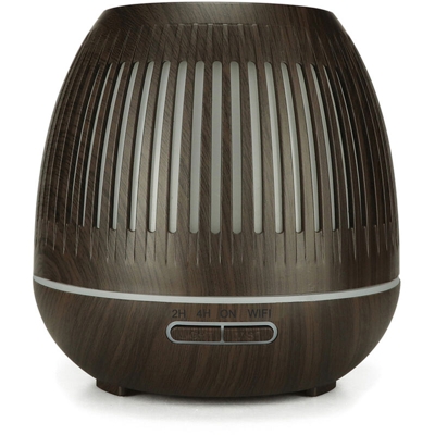 YX130 Diffusore di olio essenziale 400ml Umidificatore a nebbia fredda Umidificatore per aromaterapia a grana di legno 7 Cambia colore Luce