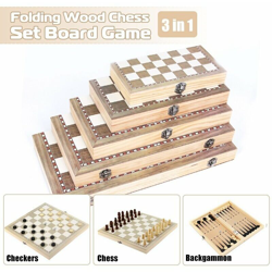 3 in 1 gioco da tavolo in legno pieghevole dama regalo dama backgammon in legno 5 dimensioni # 29 * 29 cm 29 * 29 cm 29X29 cm características