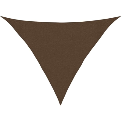 vidaXL Vela Parasole 160 g/m² Marrone 3x3x4,2 m in HDPE - Marrone