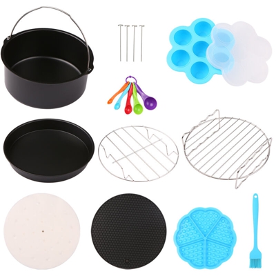 Happyshopping - Barbecue cotto 10 set di multi-funzione di cucina portatile | 8 pollici frittura modelli pan - 8 pollici frittura modelli pan