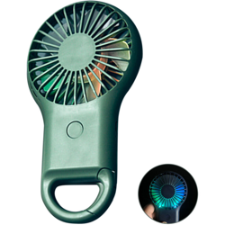 Happyshopping - Ventilatore portatile con chiusura a luce LED colorata Ventilatore portatile a 3 velocita Mini ventilatore personale a basso rumore precio