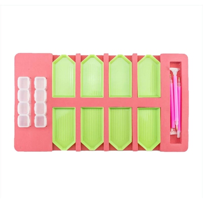 Multi-funzione Diamond Painting Vassoio Holder Drill Pen Diamond Box Organizer Artigianato fai da te,Tipo,C - Tipo,C