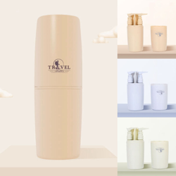 Kit tazza per spazzolino da viaggio Contenitore per dentifricio Pettine per bottiglie integrato Pettine da viaggio portatile da viaggio Tazza da en oferta