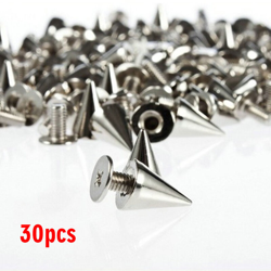 7 * 10 mm fascia alta del rivetto punto punk, ribattino pallottola, lega a base di vite conica | 30PCS - 30PCS en oferta