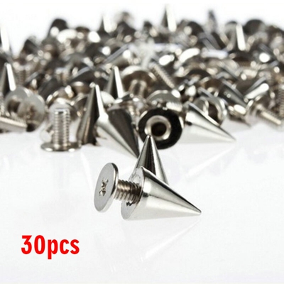 7 * 10 mm fascia alta del rivetto punto punk, ribattino pallottola, lega a base di vite conica | 30PCS - 30PCS
