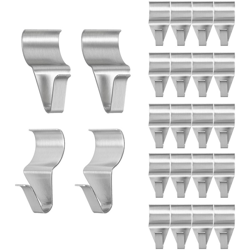 Ganci per rivestimenti in vinile Heavy Duty Stainless Drill Free Clip per rivestimenti in vinile Nessuna perforazione Design curvo Fibbia per precio