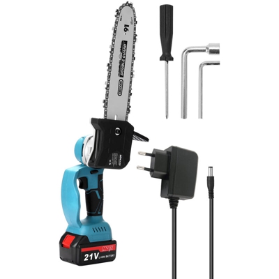 10 pollici 21V motosega elettrica ricaricabile, una carica elettrica a 220V