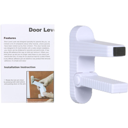 Happyshopping - Leva della porta La serratura di sicurezza per bambini impedisce ai bambini di aprire le porte Supporto autoadesivo in ABS durevole en oferta