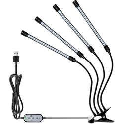 USB Plant Grow Light Red & Blue Spettro completo di illuminazione Angolo regolabile Morsetto da tavolo Lampada da coltivazione per piante da interno precio