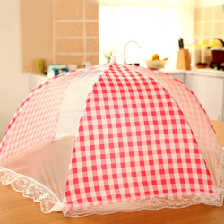 Happyshopping - Copertura cibo riso, cibo coperchio piatto, copertura di tabella copertura di tabella | Plaid Design - Pink - Large - Plaid Design en oferta