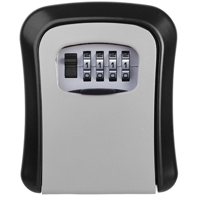 Happyshopping - Cassetta di sicurezza per chiavi Montaggio a parete con copertura antipolvere Combinazione di password a 4 cifre Cassetta di