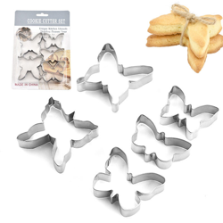 Happyshopping - Stampi per biscotti Set stampini per biscotti a forma di farfalla in acciaio inossidabile Gadget da cucina Strumento di cottura per características