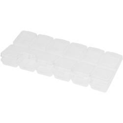 Scatola di pittura a diamante fai da te, scatola di immagazzinaggio di accessori per pittura a diamante 5D | 12 griglia - 12 griglia precio
