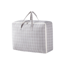 Quilt deposito borse griglia grigio, sacchetto di immagazzinaggio sacchetto di cotone, Grande precio