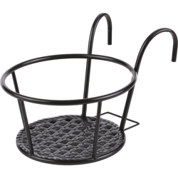 1 confezione di supporto per piante artistiche in ferro scaffale per fiori pastorale balcone resistente balcone patio finestra appesa fioriera porta en oferta