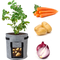 La crescita delle piante vivaio di sacchetti | grandi 10 litri - un vestito grigio - grandi 10 litri - un vestito grigio en oferta