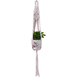 Macrame Plant Hanger Tessuto decorativo portavasi da fiori Indoor Outdoor Hanging Planter Cesto fatto a mano in corda di cotone Decorazioni per la precio