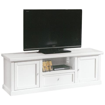 Clayton - Mobile Porta Tv In Legno Massello 45 X 160 X 56