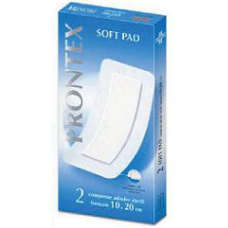 GARZA COMPRESSA PRONTEX SOFT PAD AUTOADESIVA 10X20CM 2 PEZZI precio