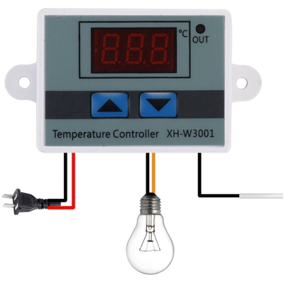 Happyshopping - XH-W3001 microcomputer regolatore di temperatura digitale termostato interruttore di controllo della temperatura elettronico