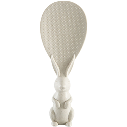 Happyshopping - Cucchiaio di riso antiaderente Cucchiaio da portata a forma di coniglio Spatola di riso in piedi Cucchiaio da cucina verticale en oferta