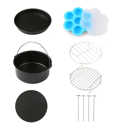 Happyshopping - Barbecue cotto sei serie di multi-funzione di cucina portatile | modelli da 7 pollici friggitrice - modelli da 7 pollici friggitrice