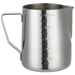 Happyshopping - Montalatte in acciaio inossidabile, brocca da 20 once / 600 ml, contenitore per schiuma di latte, misurino, apparecchio per caffe precio