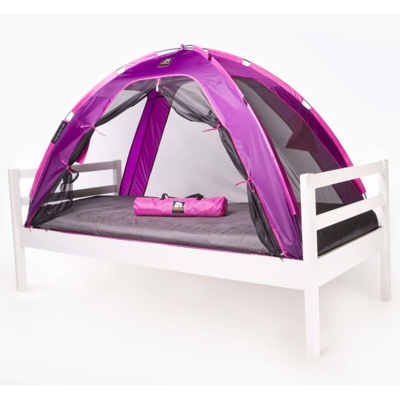 DERYAN Zanzariera da Letto 200x90x110 cm Viola