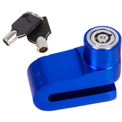 LEDLUX PT619582 Lucchetto Bloccadisco Antifurto per Moto Scooter Bici Senza Allarme Con 2 Chiavi