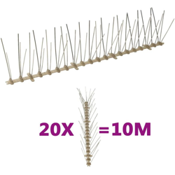 vidaXL Set Dissuasori per Uccelli e Piccioni 20 pz 5 File 10 m características