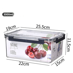 Frigorifero Scatola di conservazione degli alimenti Scatola di immagazzinaggio sigillata per alimenti Cucina Verdure Scatola di plastica per cereali en oferta