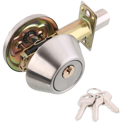 Set di pomoli per porta con 3 chiavi Maniglia per privacy Camera da letto Maniglia per bagno Set di pomoli per porta in acciaio inossidabile lucido