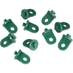 10 contenitori, ganci in plastica, verde militare en oferta