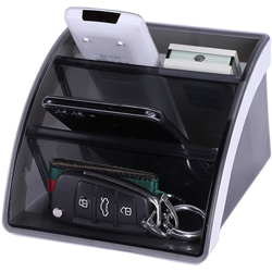 Happyshopping - Nero, forniture per ufficio scatola di immagazzinaggio di controllo remoto desktop precio