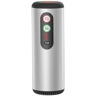 Happyshopping - Deodorante per ambienti portatile con filtro dell'aria per ozono + anioni (senza filtro e materiale di consumo),Tipo,Argento