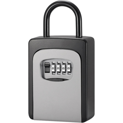 Happyshopping - Cassetta di sicurezza per chiavi con copertura antipolvere Nessuna necessita di installazione Combinazione di 4 cifre Password precio