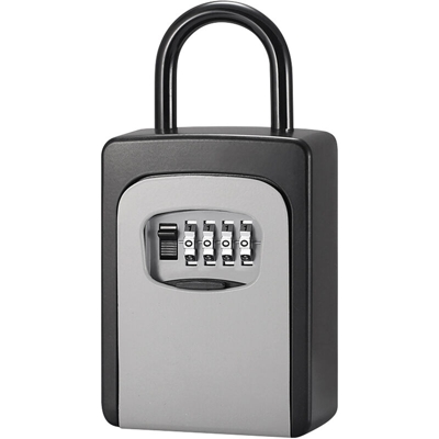 Happyshopping - Cassetta di sicurezza per chiavi con copertura antipolvere Nessuna necessita di installazione Combinazione di 4 cifre Password