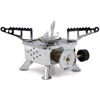 Happyshopping - Fornello a gas da esterno Fornello da campeggio pieghevole Fornello da cucina portatile Escursionismo Picnic con zaino in spalla