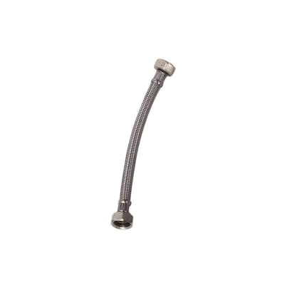 Tubo flessibile inossidabile femmina 3/8 - femmina 3/8 300 mm. 2 pezzi