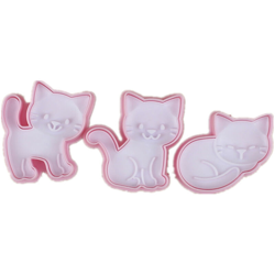 Happyshopping - 3 pezzi / set stampi per biscotti gatto carino fai da te stampo per biscotti da cucina forniture per la cucina en oferta