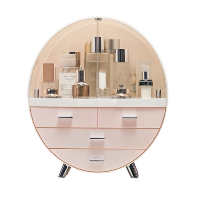 Organizzatore di trucco di grande capacita Espositore per cosmetici Elegante organizzatore di immagazzinaggio da tavolo Armadio Rack per rossetti