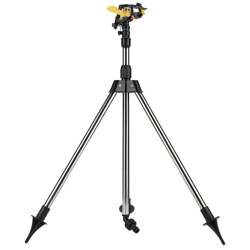Treppiede, irrigatori irrigazione, spruzzare, uno strumento di irrigazione, giallo características