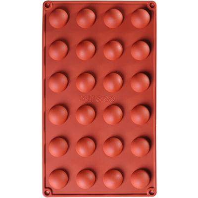 2PCS 24 fori stampo in silicone emisferico stampo da forno forma rotonda semisfera stampo antiaderente stampo per torta fai da te cupcake teglia per